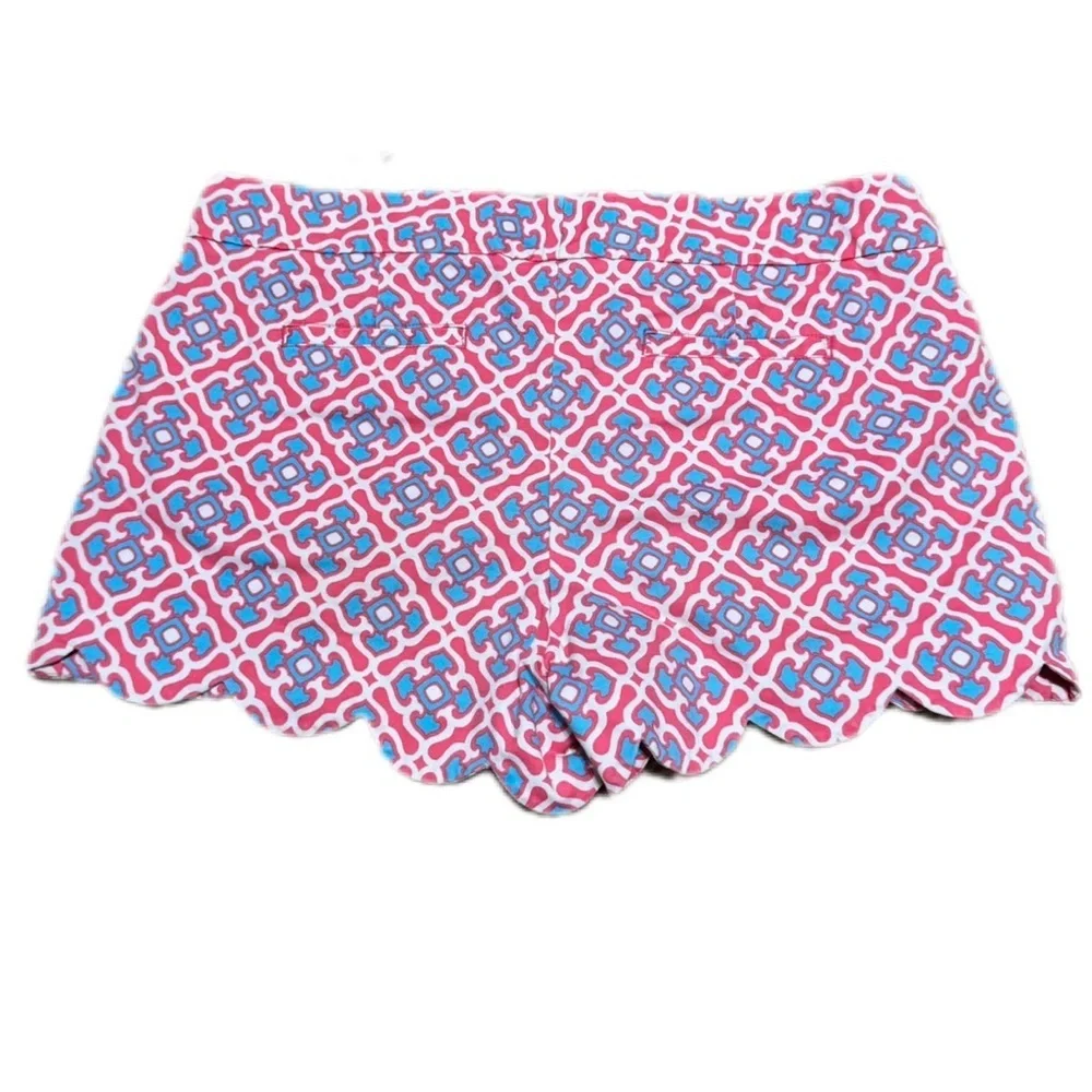 Crown & Ivy High Waist Pink and Blue Shorts